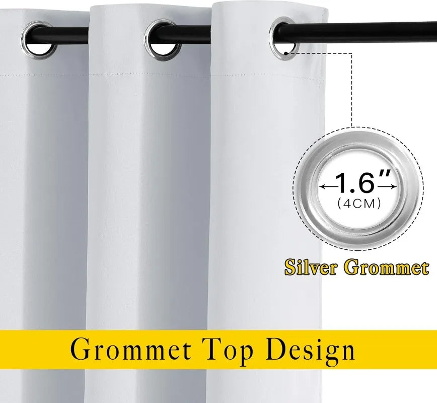 Room Darkening Sliding Glass Curtain Panels