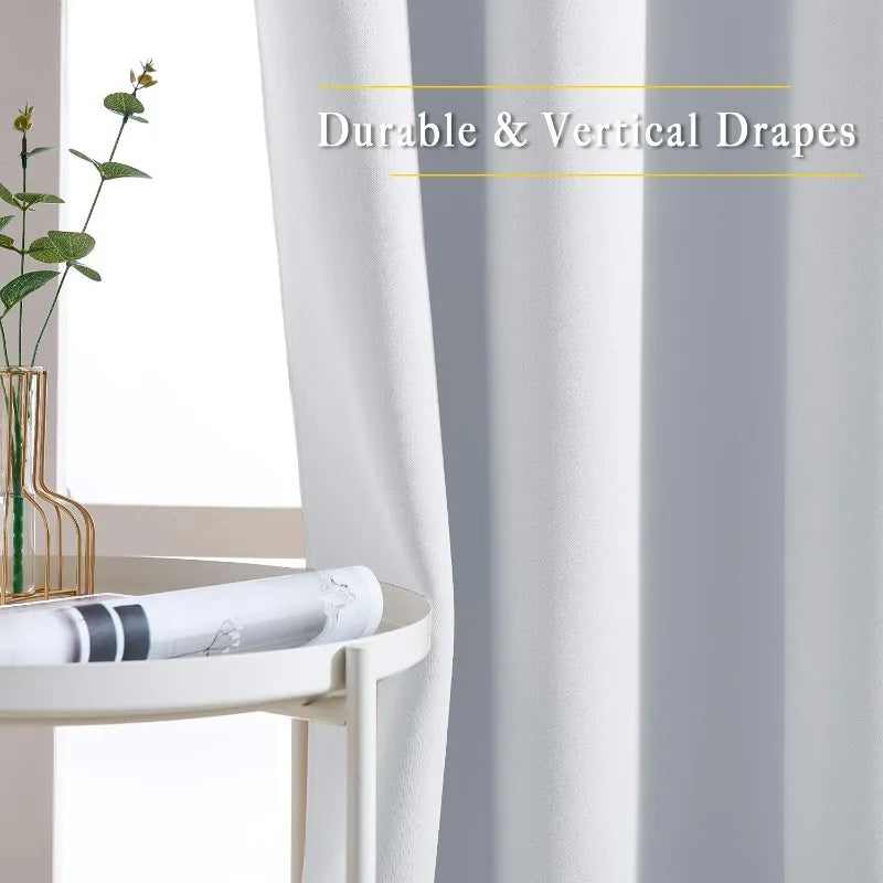 Room Darkening Sliding Glass Curtain Panels
