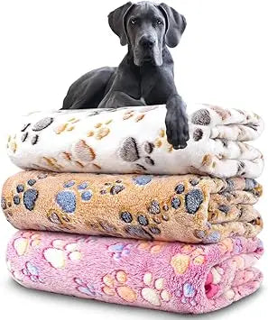 3 Pack - Large Washable Dog Blanket