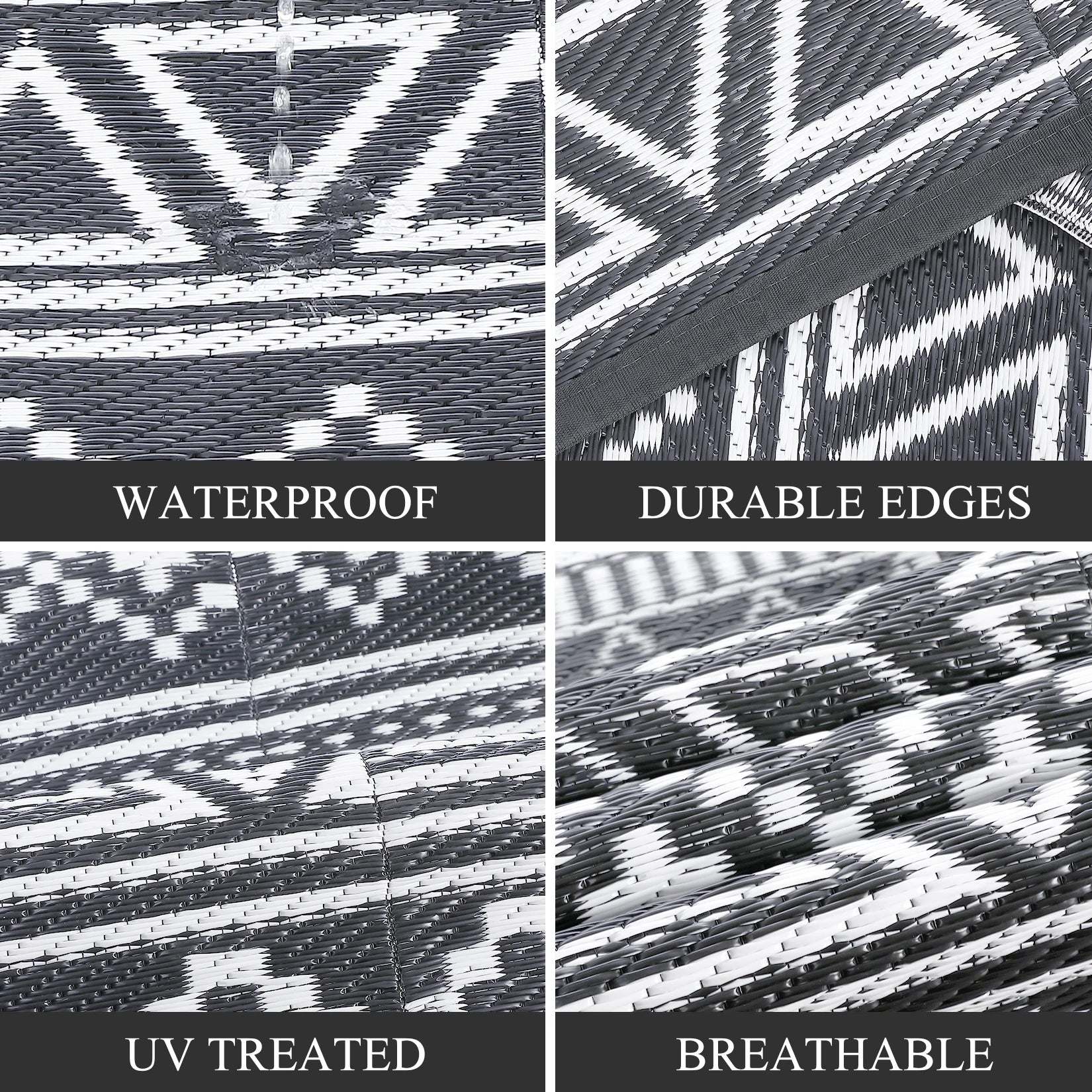 5x8 Reversible Patio Rug