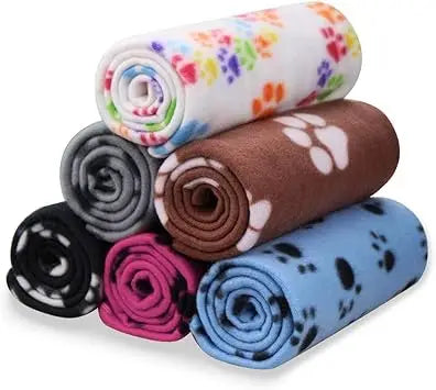 6 Pack - Soft Fleece Blankets for Pets