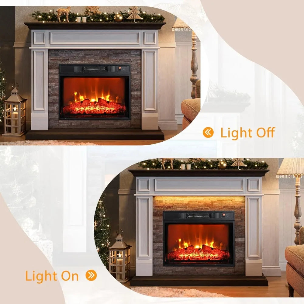 44" Electric Fireplace Mantel