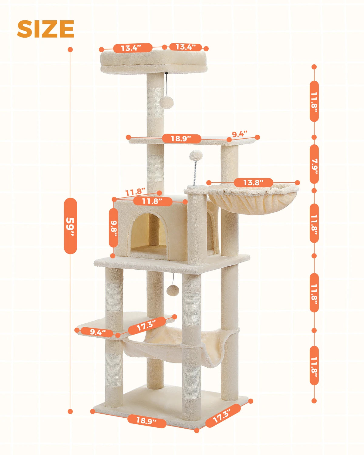 Cat Perch Tree House Condo