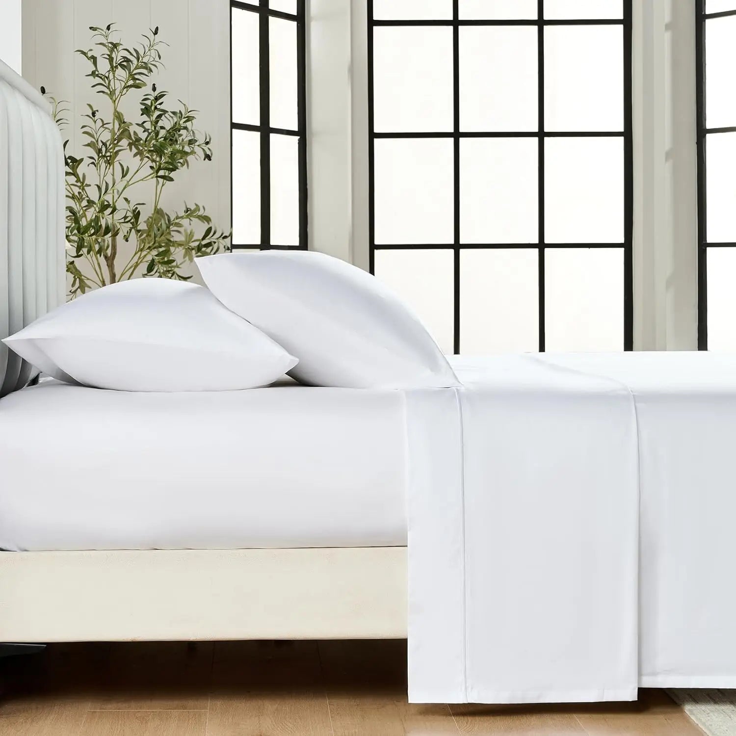 100% Egyptian Cotton 4 Pc Bed Sheet Set