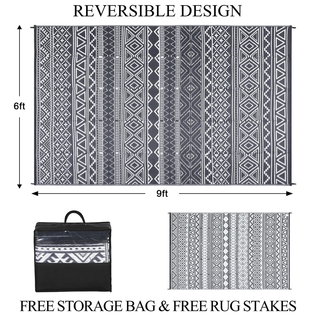 5x8 Reversible Patio Rug