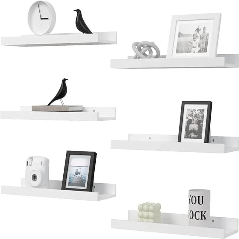 6 pieces -Solid Wood Shelfing       U-shaped hanging storage shelf   suitable for any room