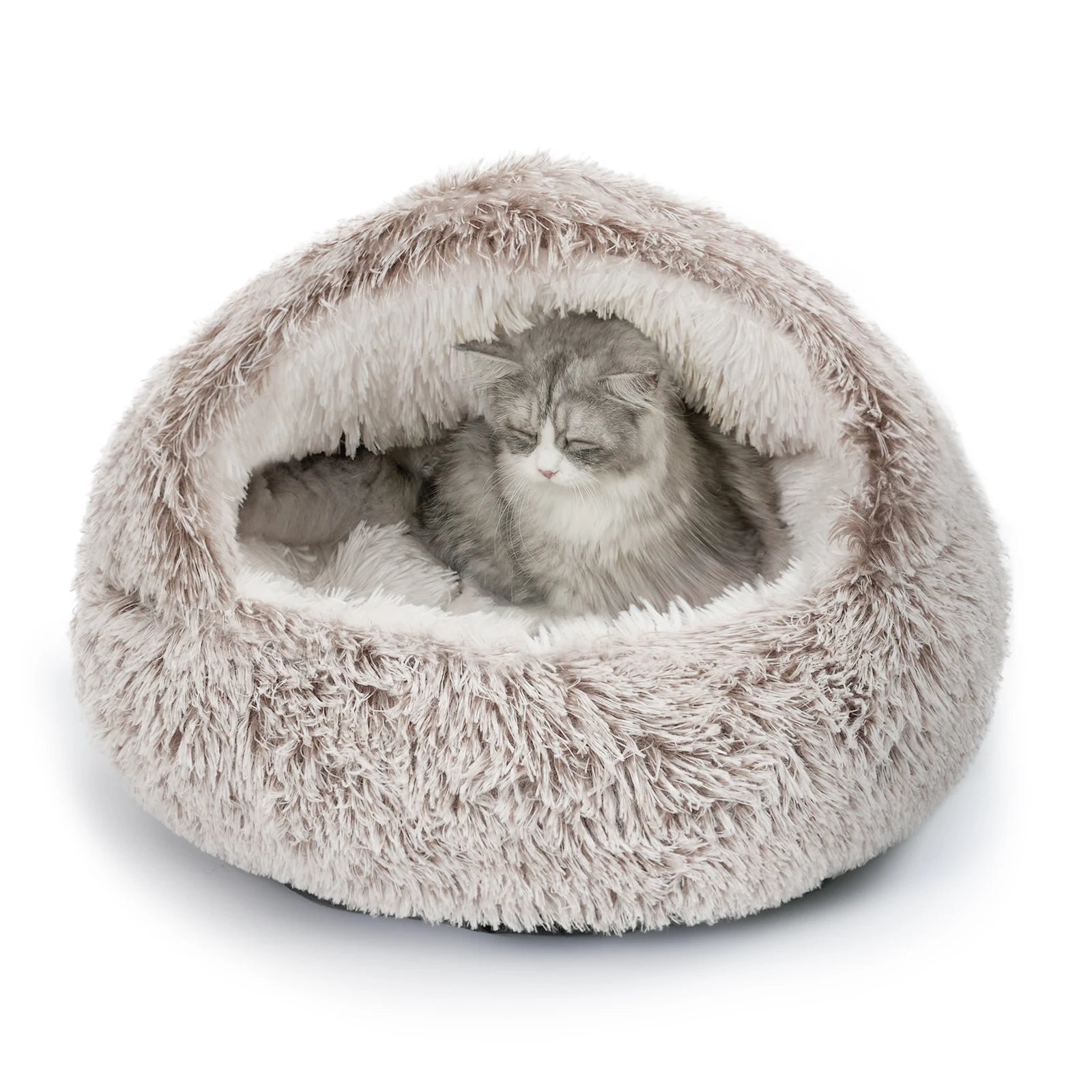 25'' Soft Comfortable Semi-enclosed Cat/Dog Nest