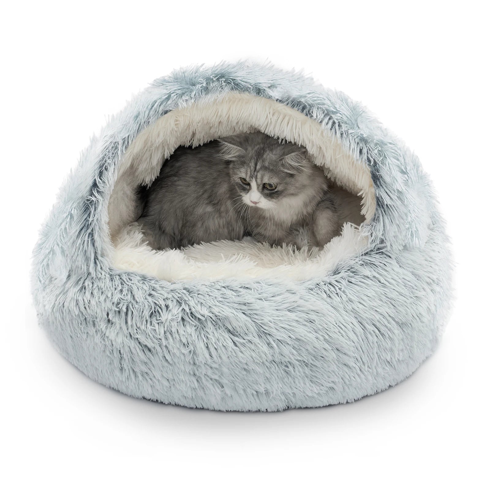 25'' Soft Comfortable Semi-enclosed Cat/Dog Nest
