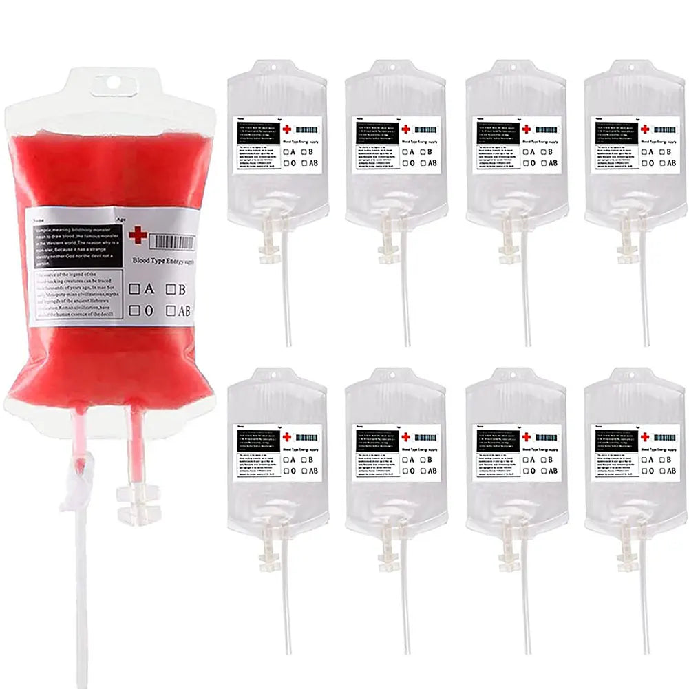 10-50pc 400ml Halloween Blood Drinking Bags